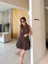 Casual Long Vest With Mini Skort